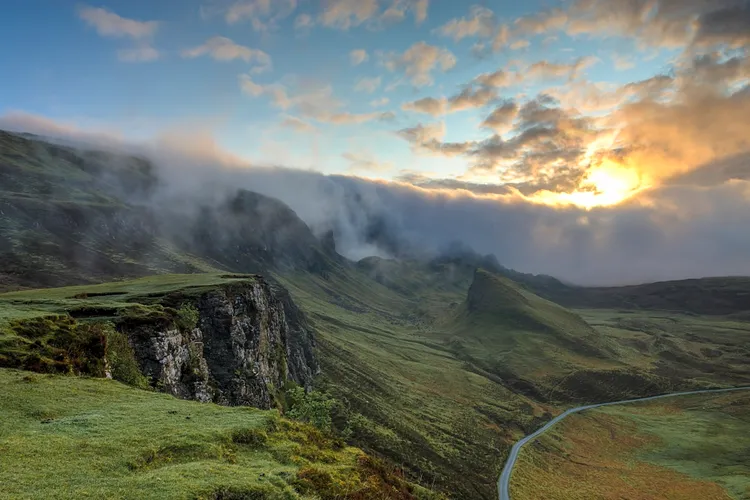 Wide AI generated landscape scene